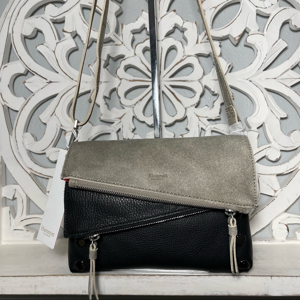 Hammitt Dillon 6 Way Small Crossbody Black Pewter $295